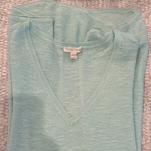 Eileen Fisher Women's Light Green V-Neck Sweater